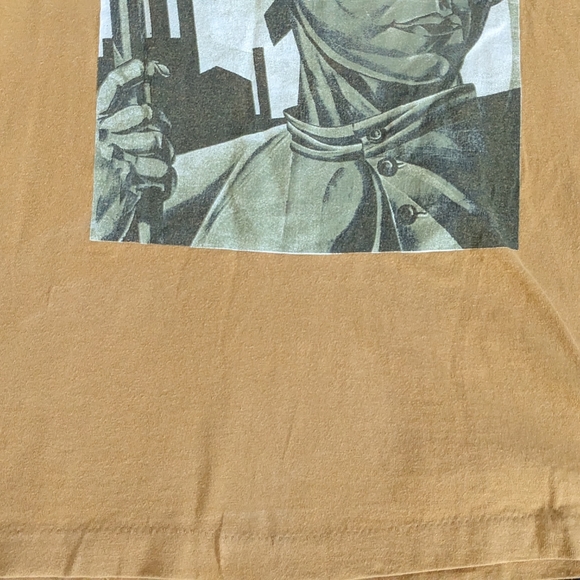 RATM women's rights long sleeve tee T gold yellow anvil large vintage 1995 - Picture 3 of 6